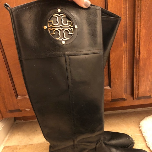 Tory Burch black boots size 8 - Picture 2 of 4